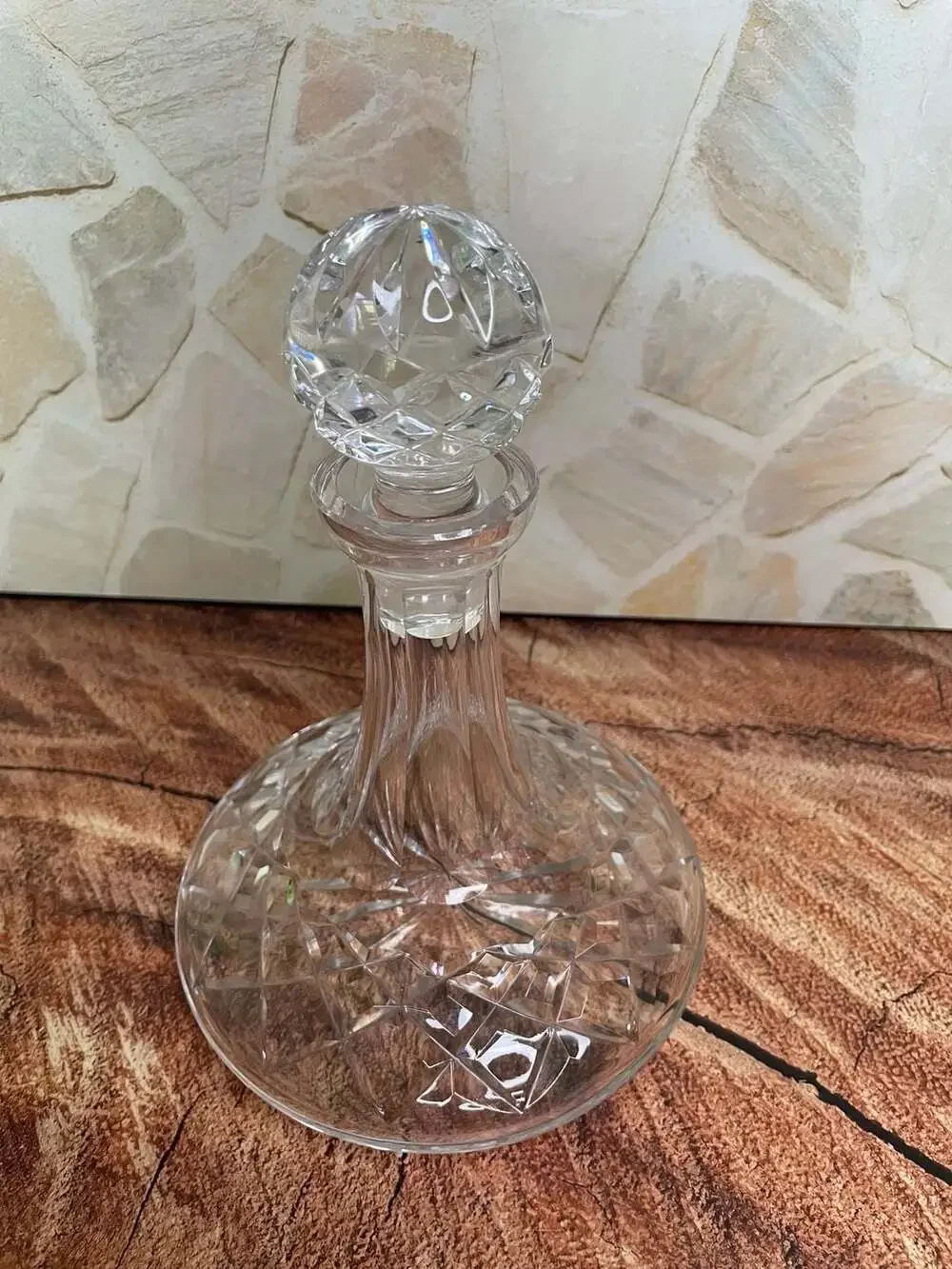 Waterford Crystal Ships Decanter ALANA Vintage Liquor Cordial Bottle